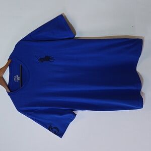 Polo Ralph Lauren Men's Big Pony Crew Neck T-Shirt Size XLT Tall Royal Blue Navy